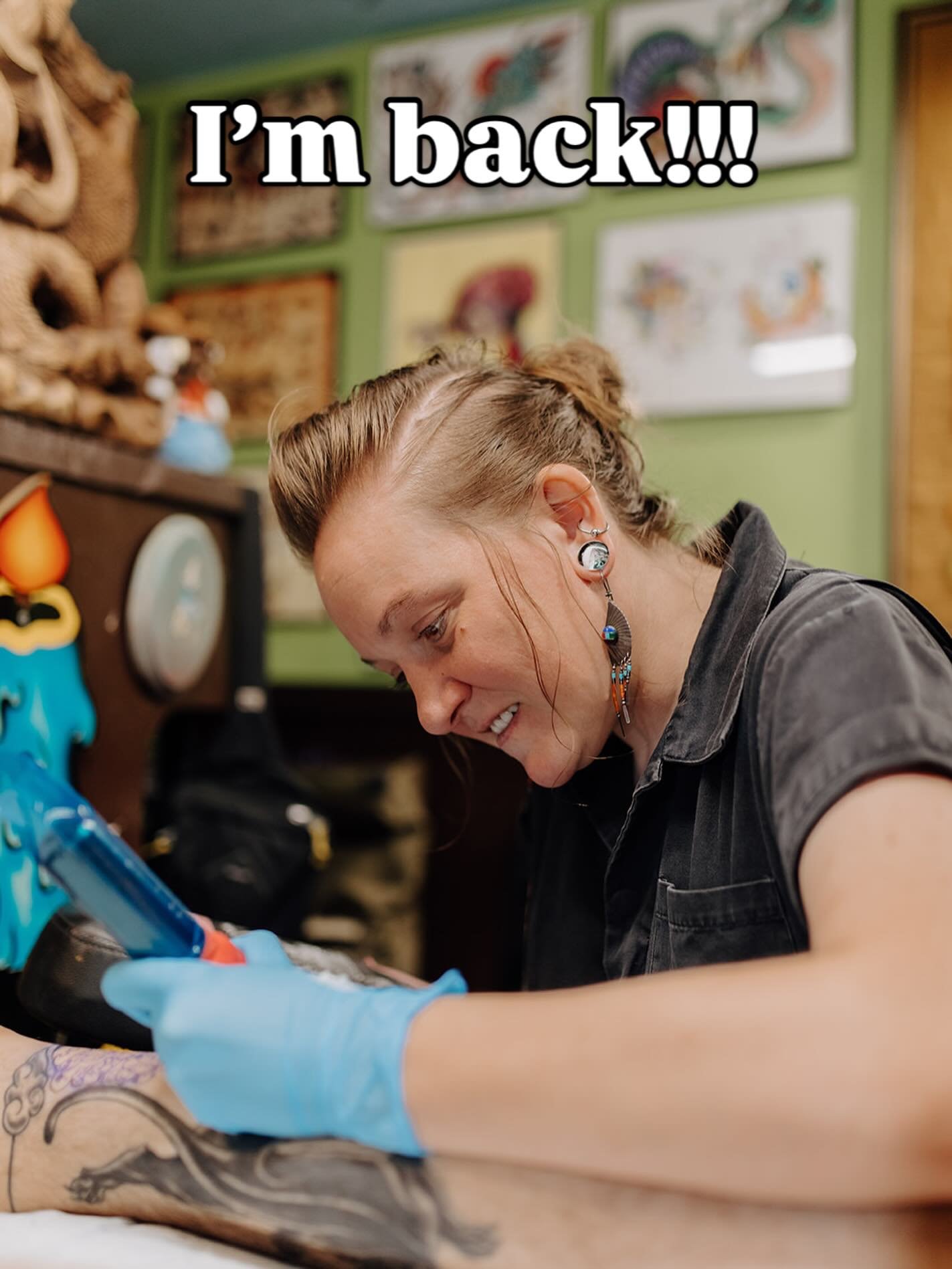 I know I was on a little hiatus, but your girl is back!!! I will be at @resurrection_tattoo_atx and I am now booking! Please DM or e-mail me! For those of you that have reached out, I will be contacting you this week!! If for some reason I missed you