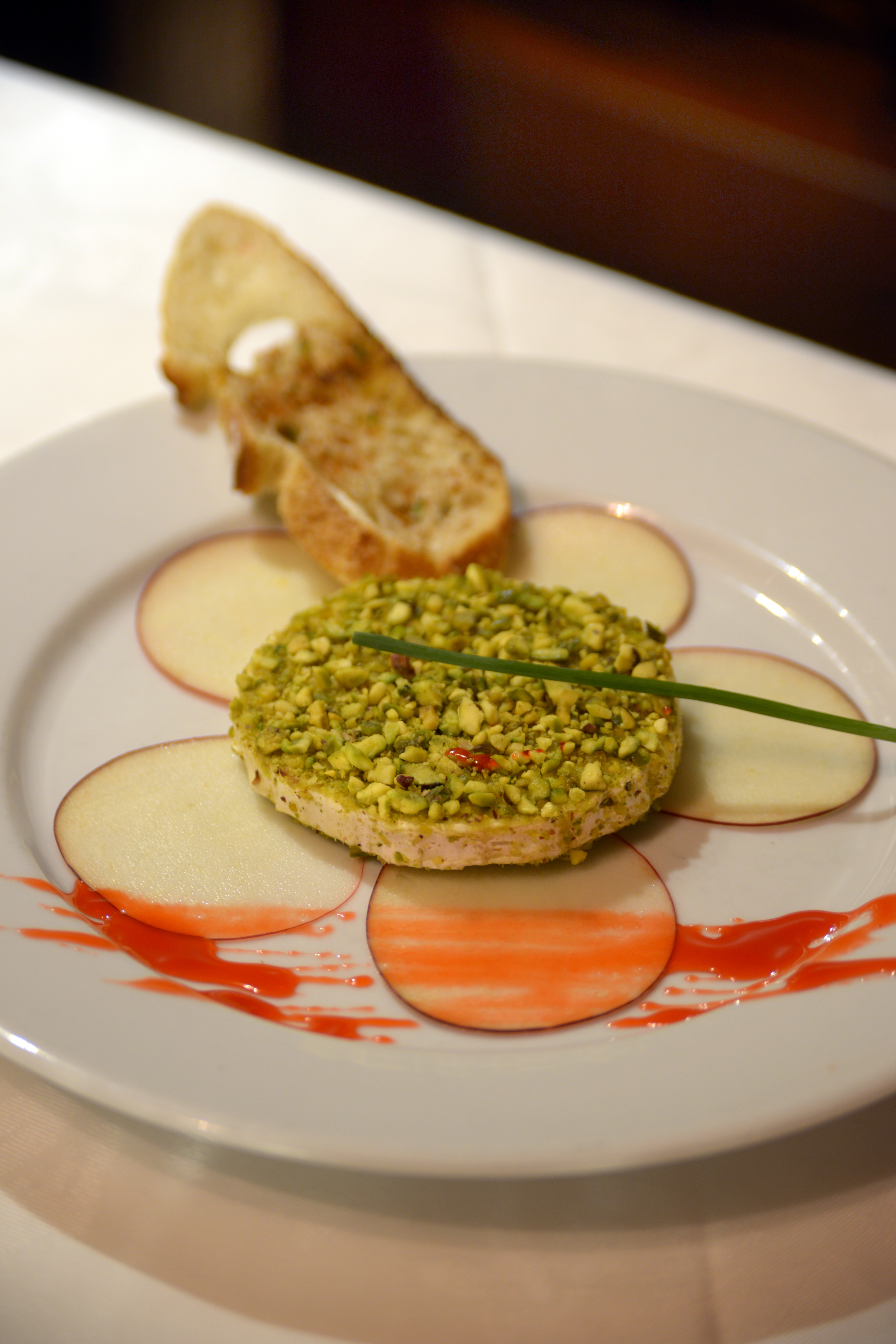 Seared Goat Cheese and Pistachio 