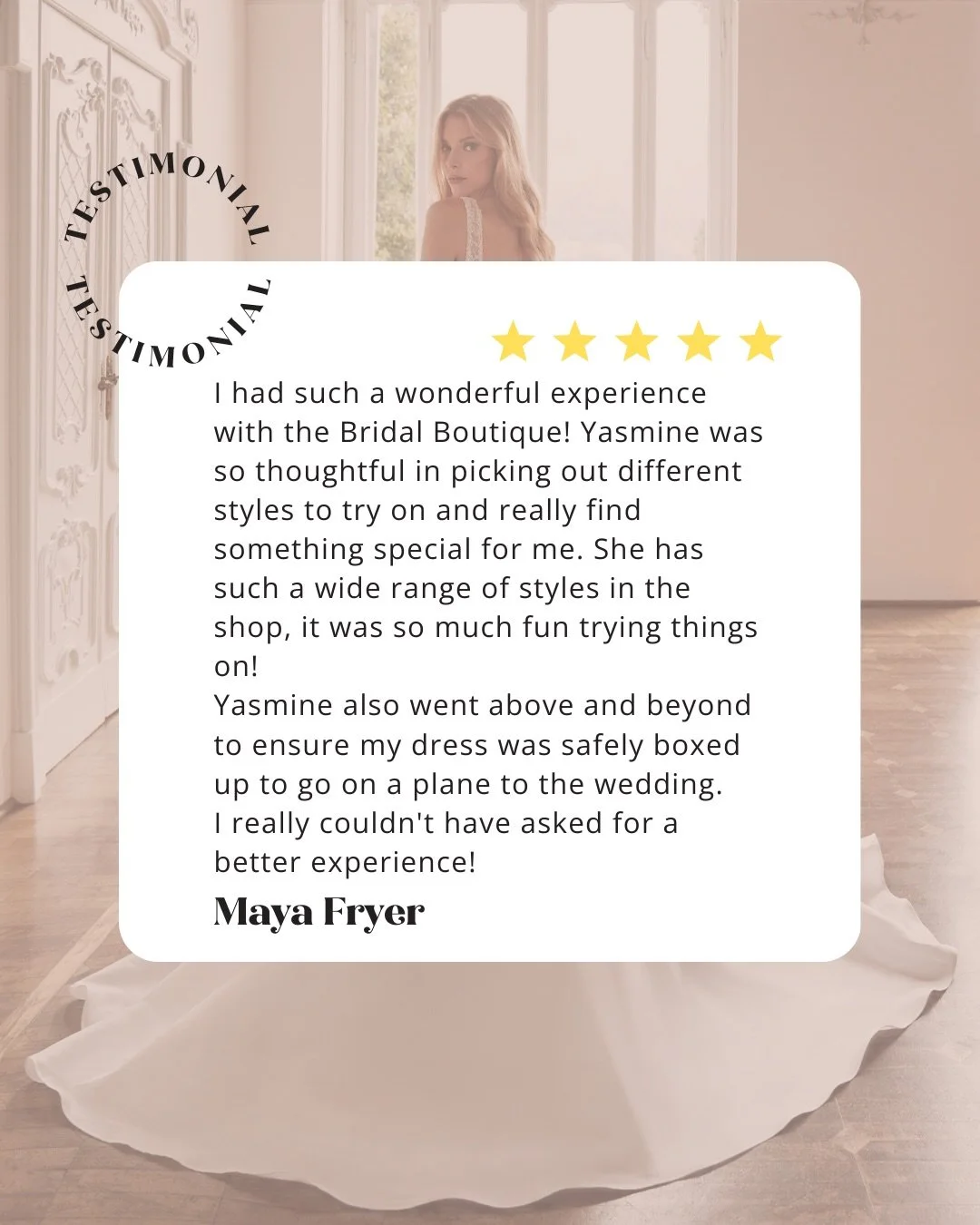 🌟✨ Your dream wedding starts here! ✨🌟 Im always honoured to share some heartfelt 5-star reviews from the beautiful brides who trusted me to help make their special day unforgettable. 💍❤️

Swipe through to see why brides-to-be choose this boutique 