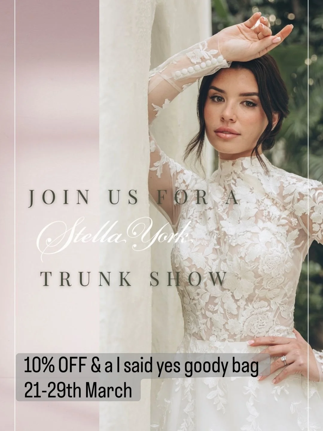 Ready to immerse yourself at this unmissable opportunity? Appointments are going fast so girls if you want to be involved BOOK NOW!

Huge selection of @missstellayork dresses 🤩 Sizes 10-30!!

#bridalboutiquecrickhowell #stellayorktrunkshow #southwal