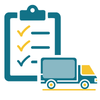 Checklist and Delivery Truck Icon