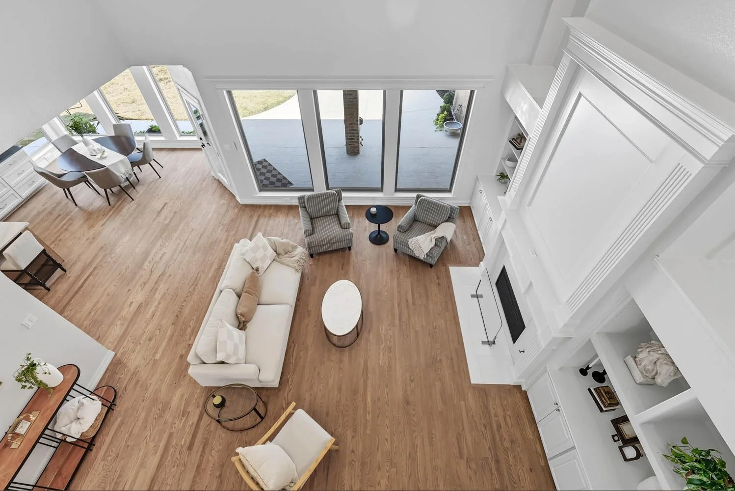 Home staged with rental furniture from Abode by Furniture Options