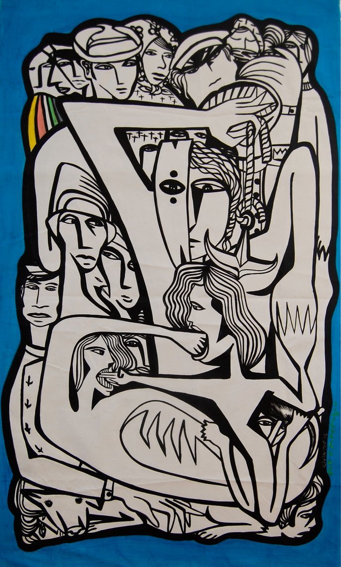 MATLAKS, Kronstadt Rebellion, 150cm x 80 cm, (Oil on Canvas). Click to Enquire about this piece