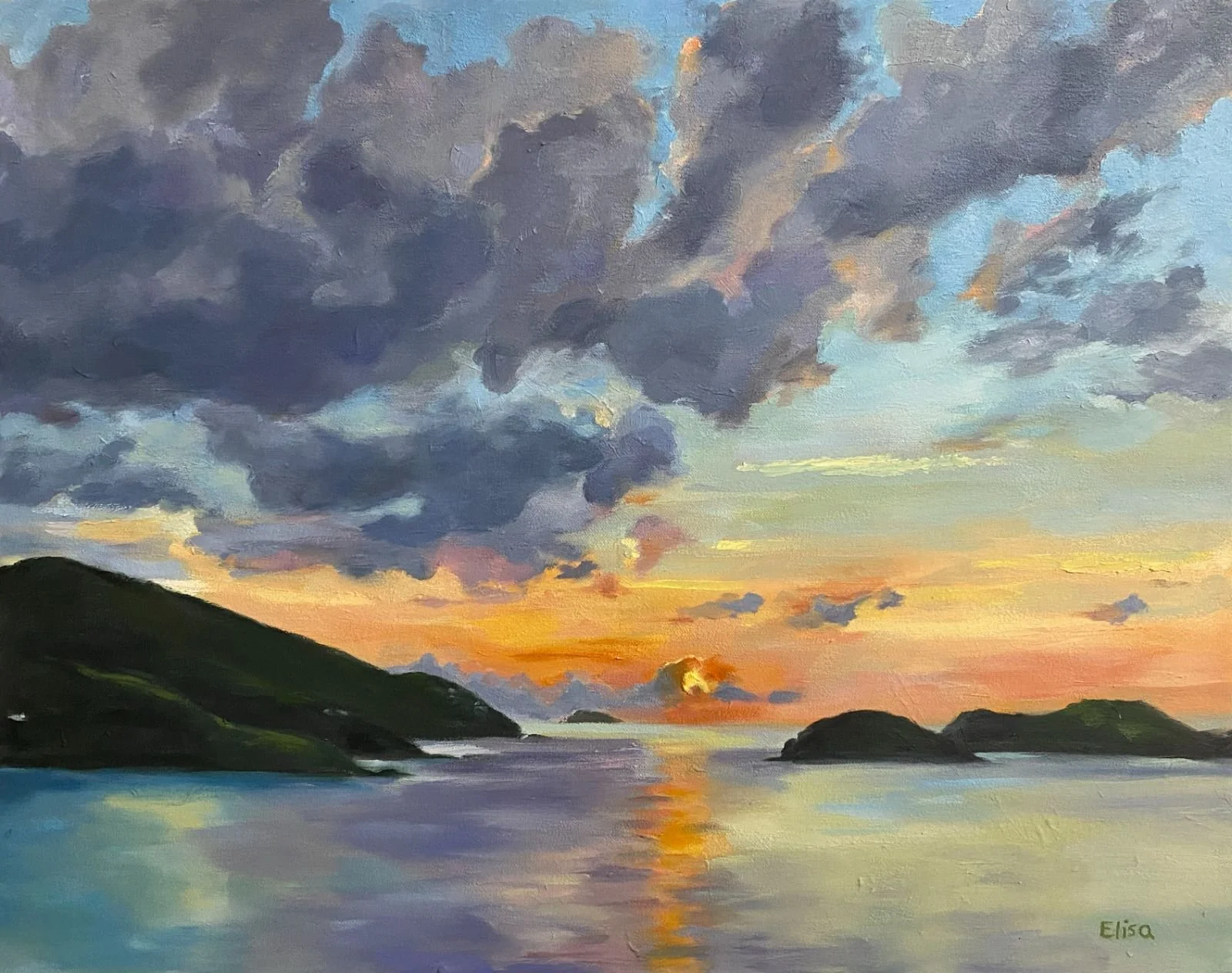 Hull Bay Sunset II
16" x 20"
Oil on canvas - 2026