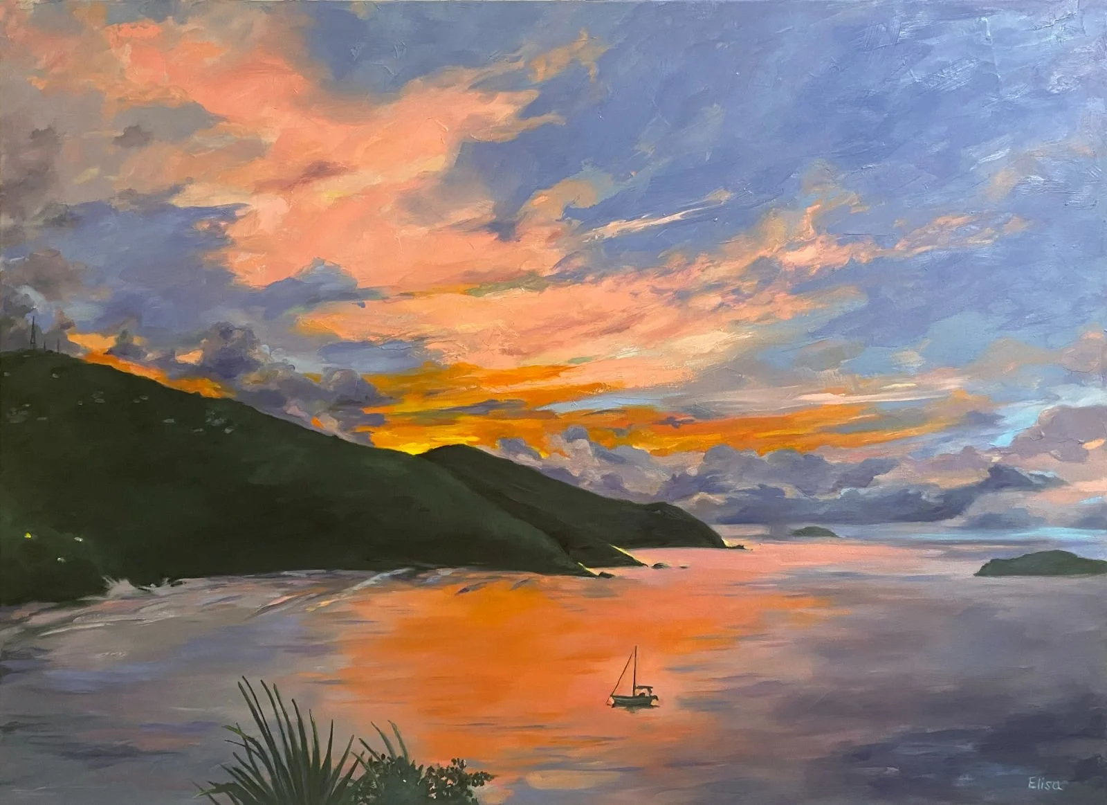 Hull Bay Sunset I
30" x 40"
Oil on canvas - 2026