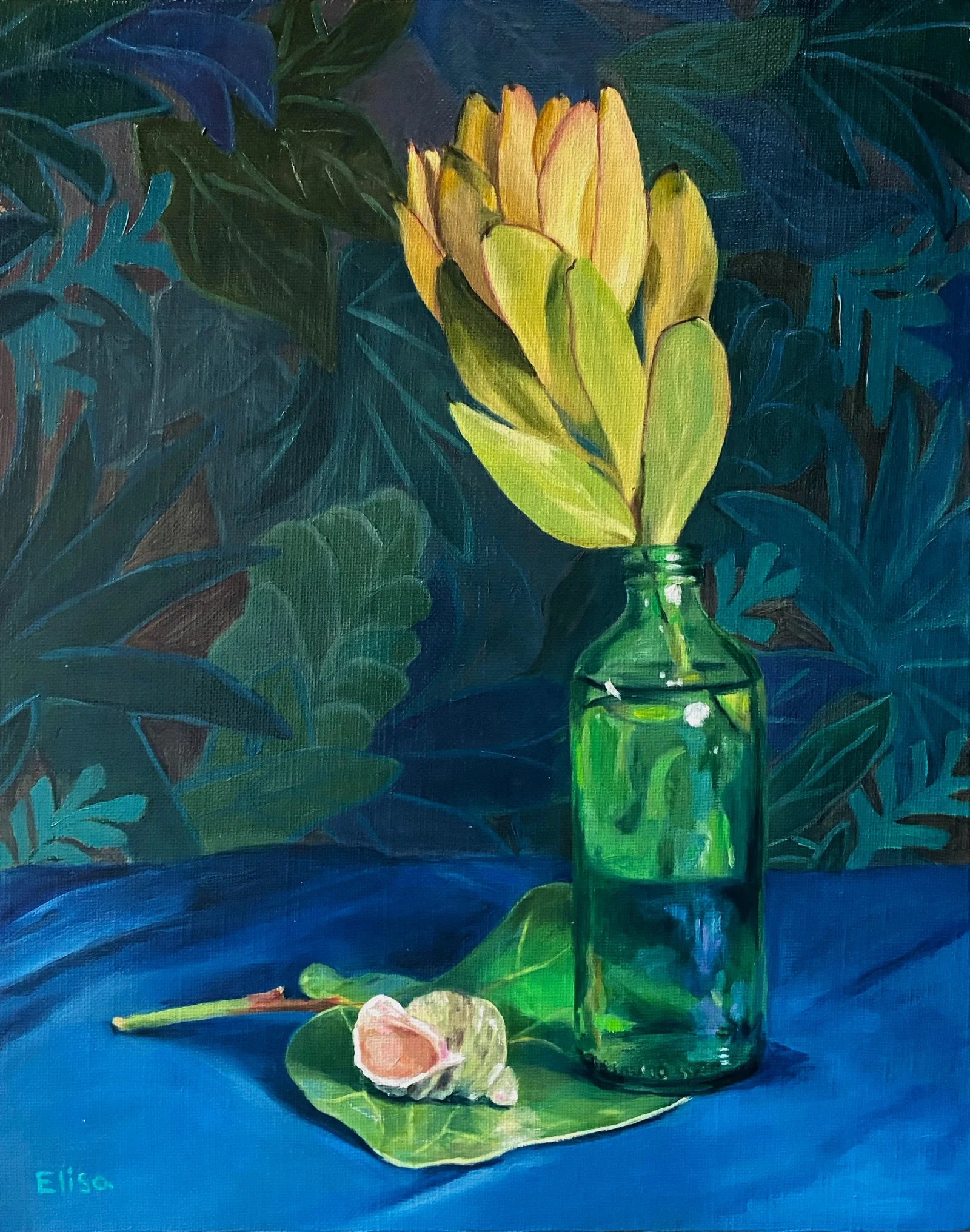 The Green Shell
11" x 14"
Oil on linen - 2026