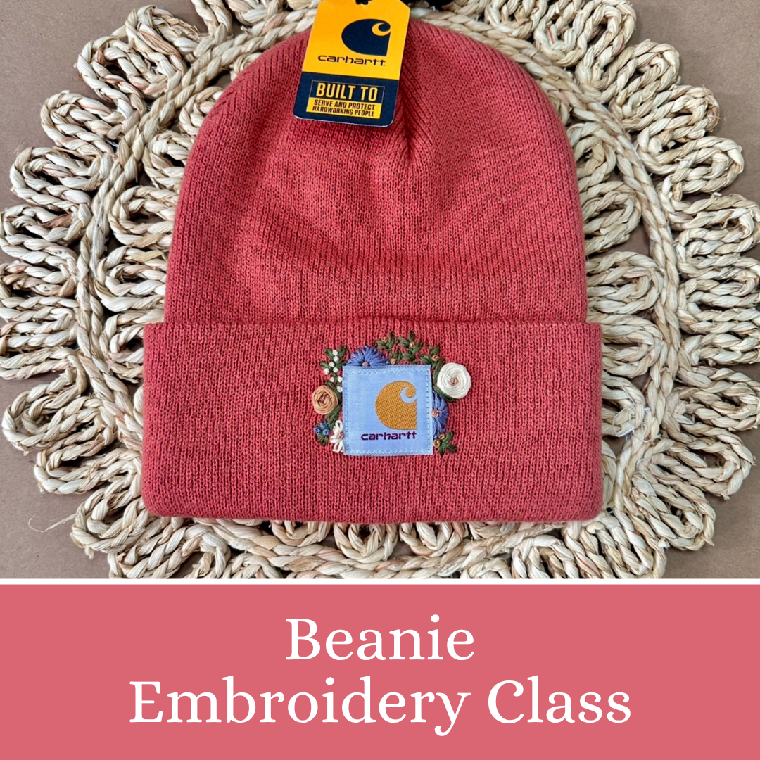 Beanie Embroidery Class