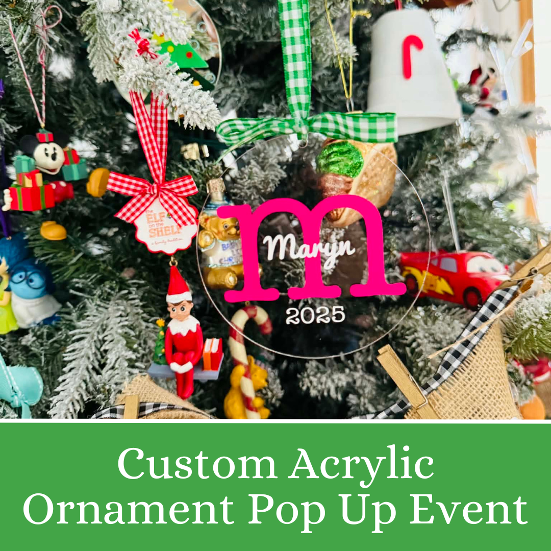 Custom Acrylic Ornament Pop Up