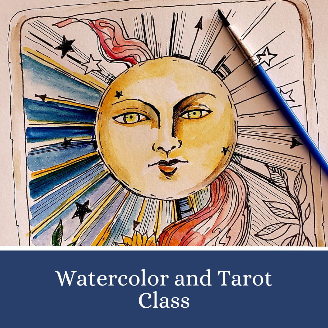 Watercolor and Tarot Evening