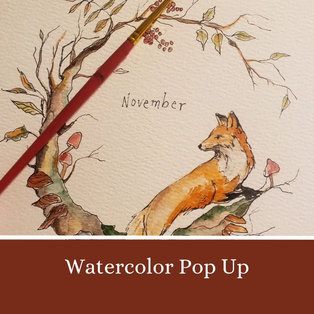 Watercolor Pop Up