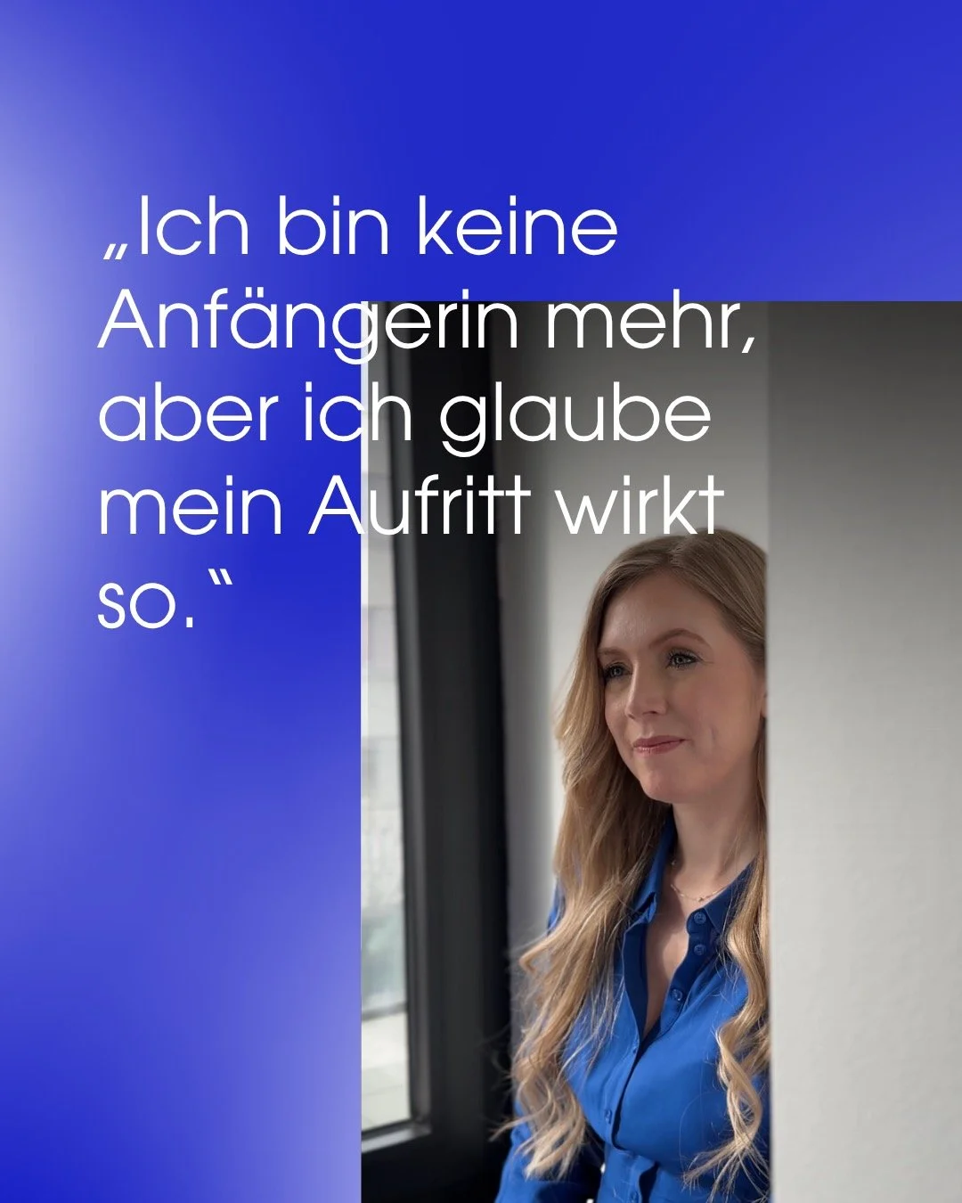 Heute Nachmittag saß genau so eine Kundin im Workshop.
Erfahren. Klar in dem, was sie tut.
Selbstständig seit Jahren – keine Anfängerin.
Und dann sagt sie:
„Ich bin keine Anfängerin mehr – aber mein Auftritt w