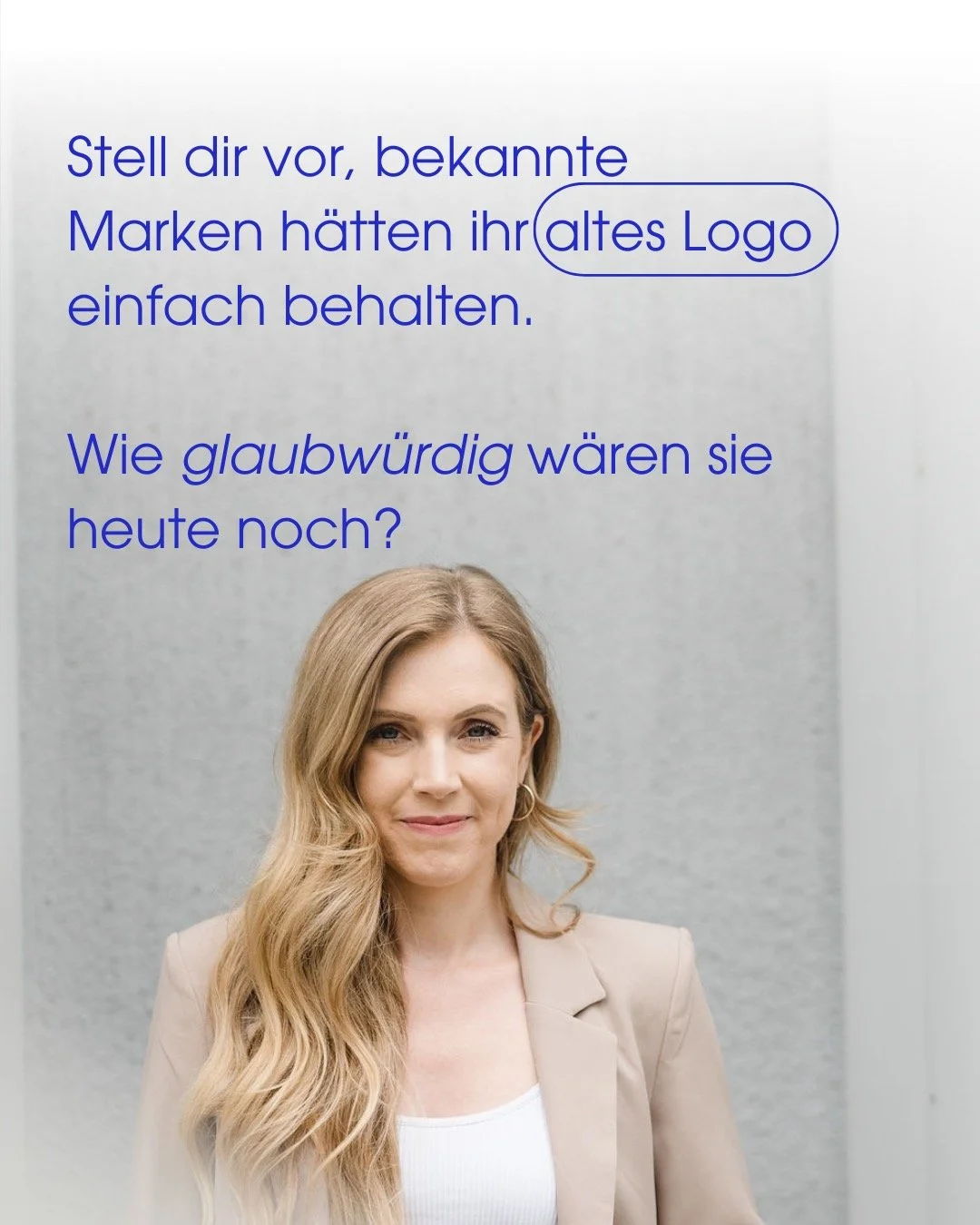 Stell dir vor, ÖBB, NIVEA oder VW hätten ihr altes Branding nie verändert.
Wie zeitgemäß würden sie heute wirken?
👉 Das Spannende: Selbst große Marken müssen sich immer wieder neu ausrichten. 
Nicht, weil
