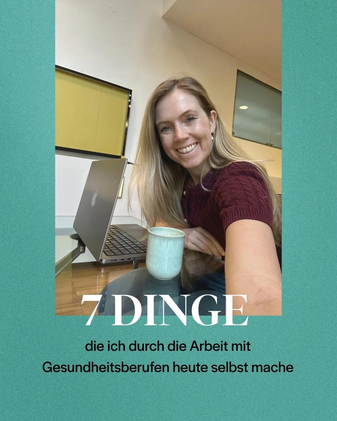 Durch meine Arbeit mit Gesundheitsberufen bleiben immer wieder Dinge bei mir h&auml;ngen, die ich heute selbst mache und die ich gerne mit dir teilen m&ouml;chte. 

Oft sind es nur kleine Dinge aber mir haben sie enorm geholfen. 

Ich schlafe besser.