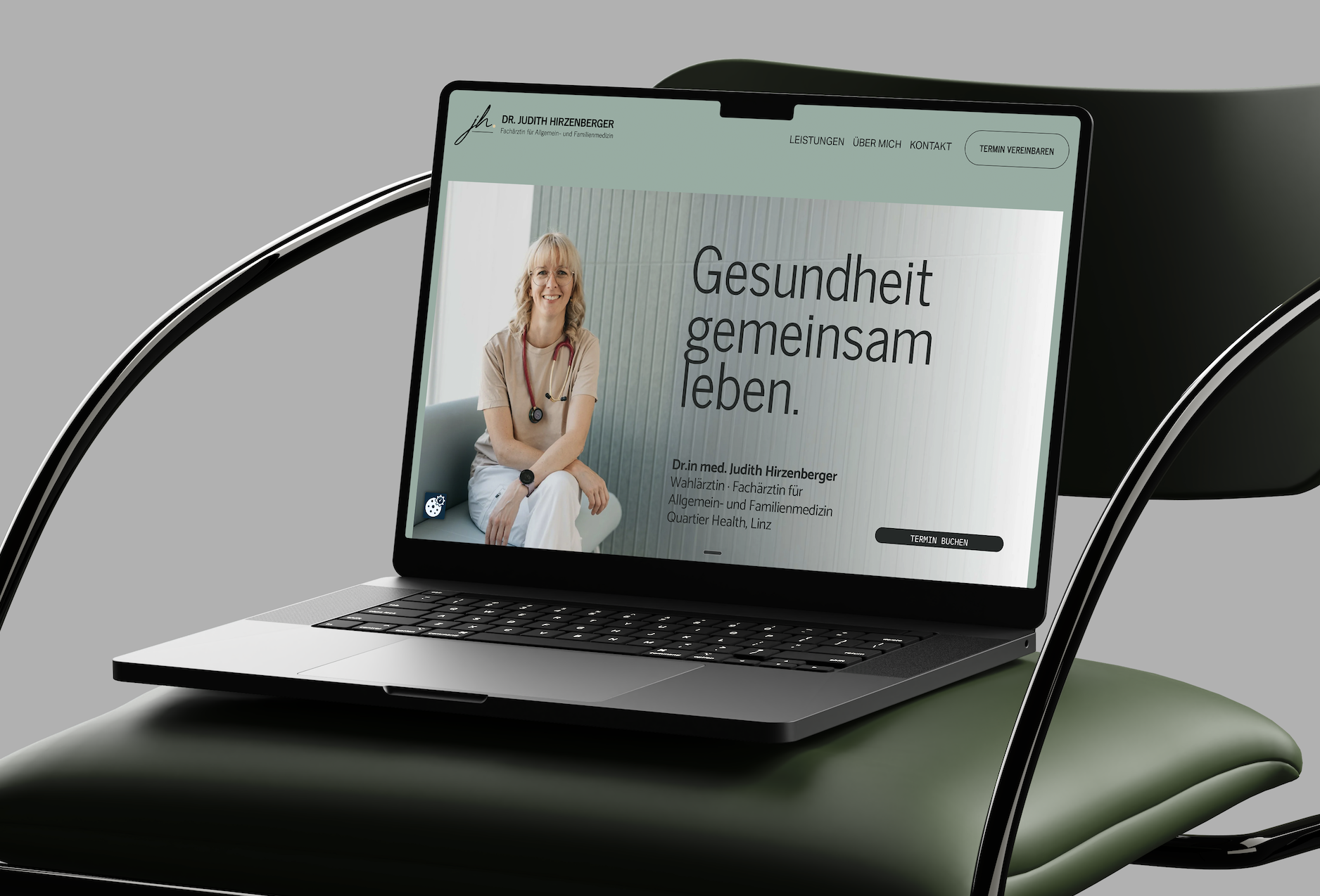 Branding und Homepage für Dr. Hirzenberger, Ärztin Linz