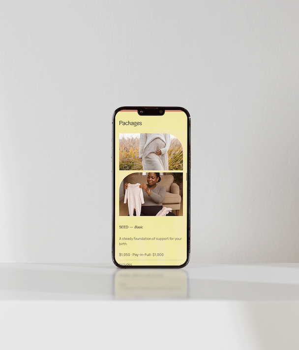 Website für Bloom Bright – Doula Praxis für Schwangerschaft und Geburt