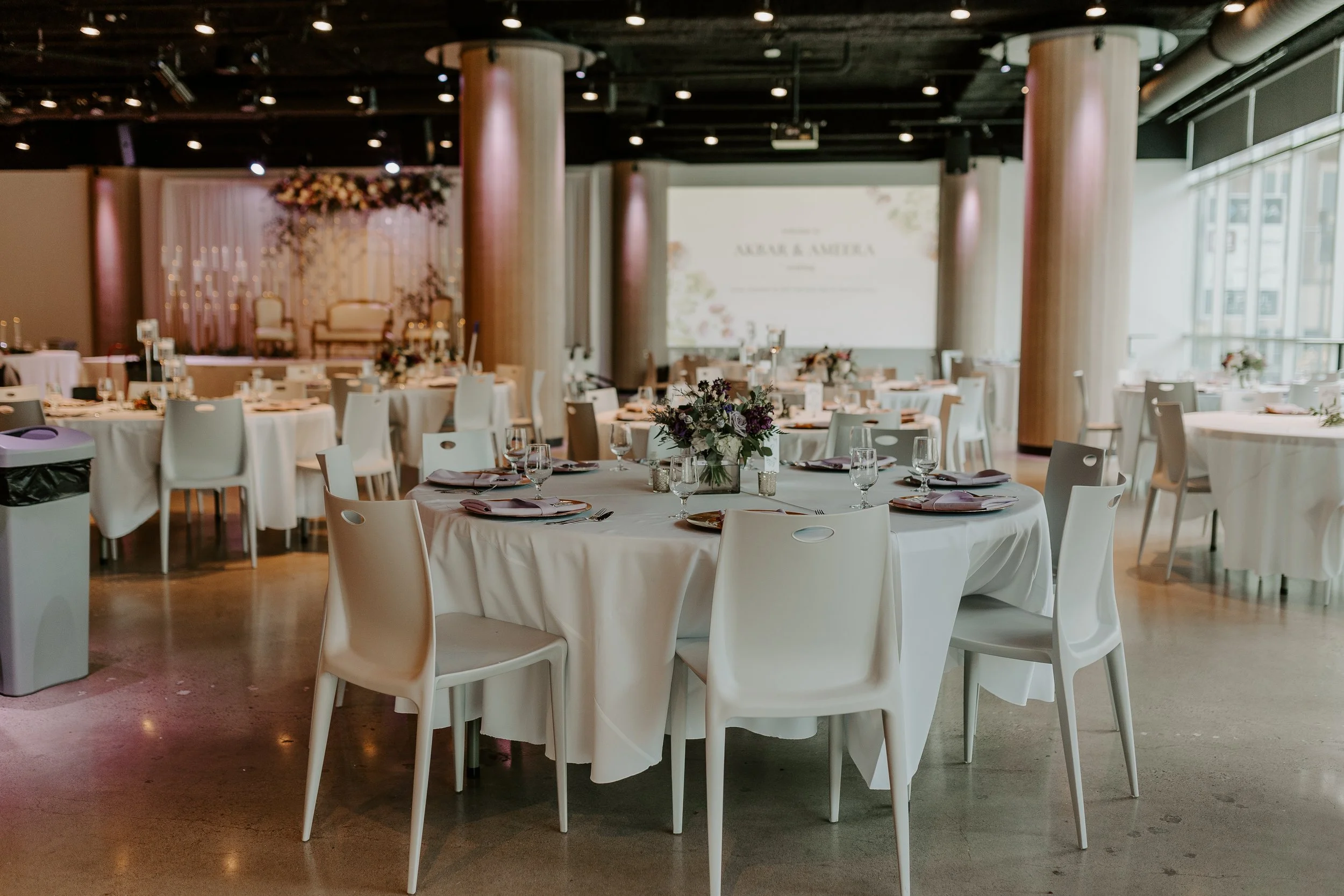 St.+Paul+Event+Center+White+Purple+Pink+Soft+Social+Event+Decor+With+Tables+And+Centerpieces.jpg
