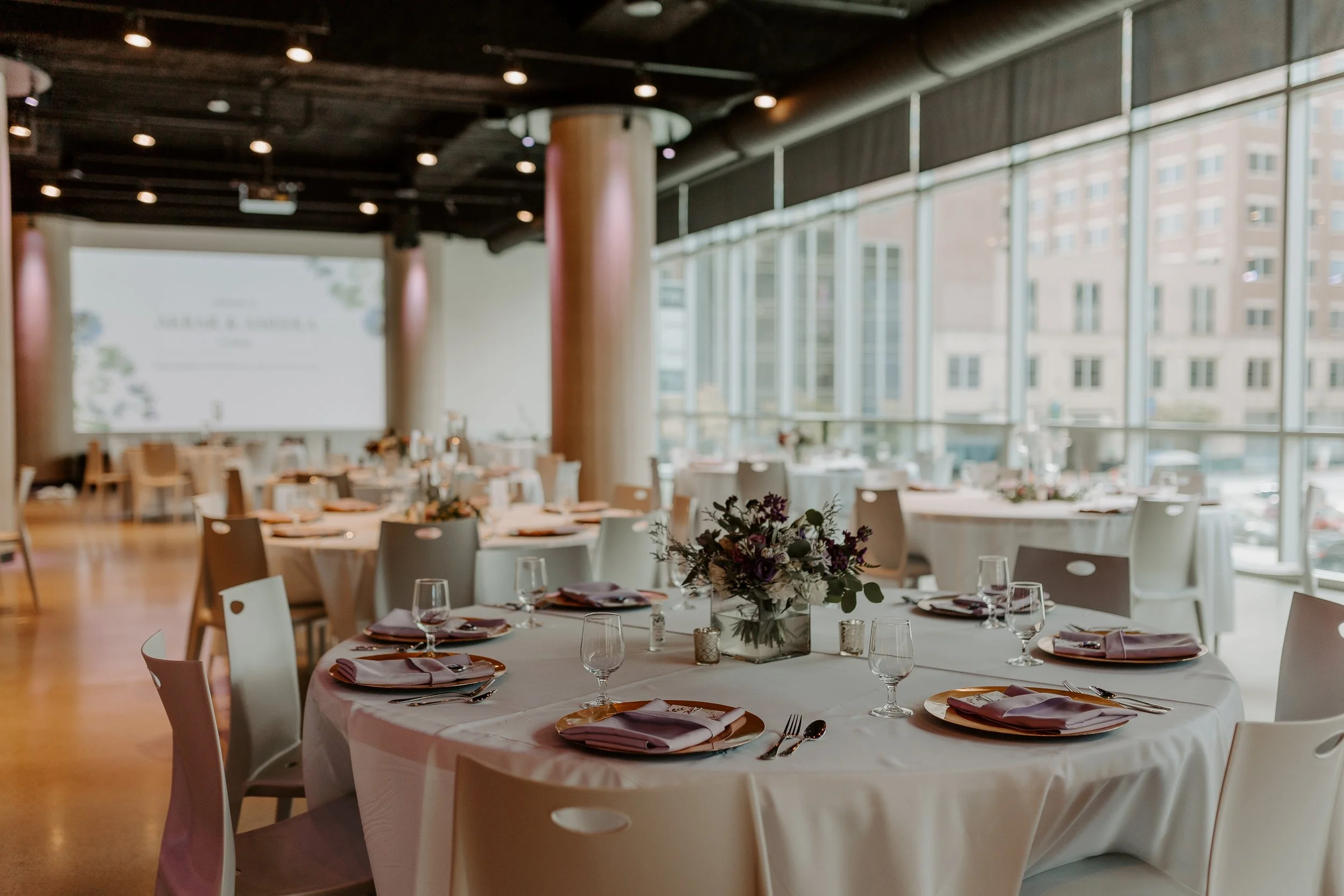 St.+Paul+Event+Center+White+Purple+Pink+Soft+Social+Event+Decor+With+Tables+And+Centerpieces+Side+View.jpg
