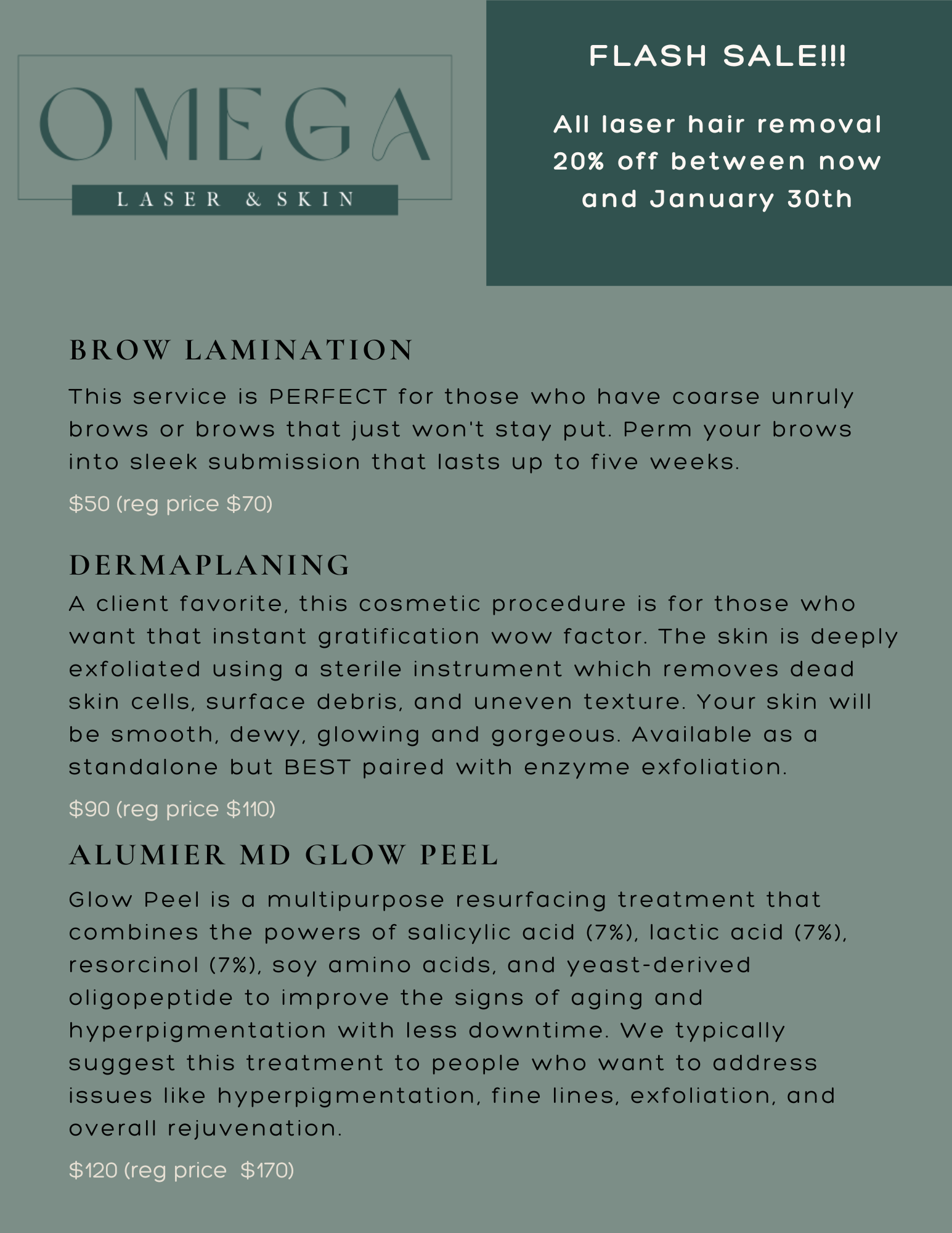 Embrace a New You in the New Year with Exclusive Laser Hair Removal and Skincare Specials!