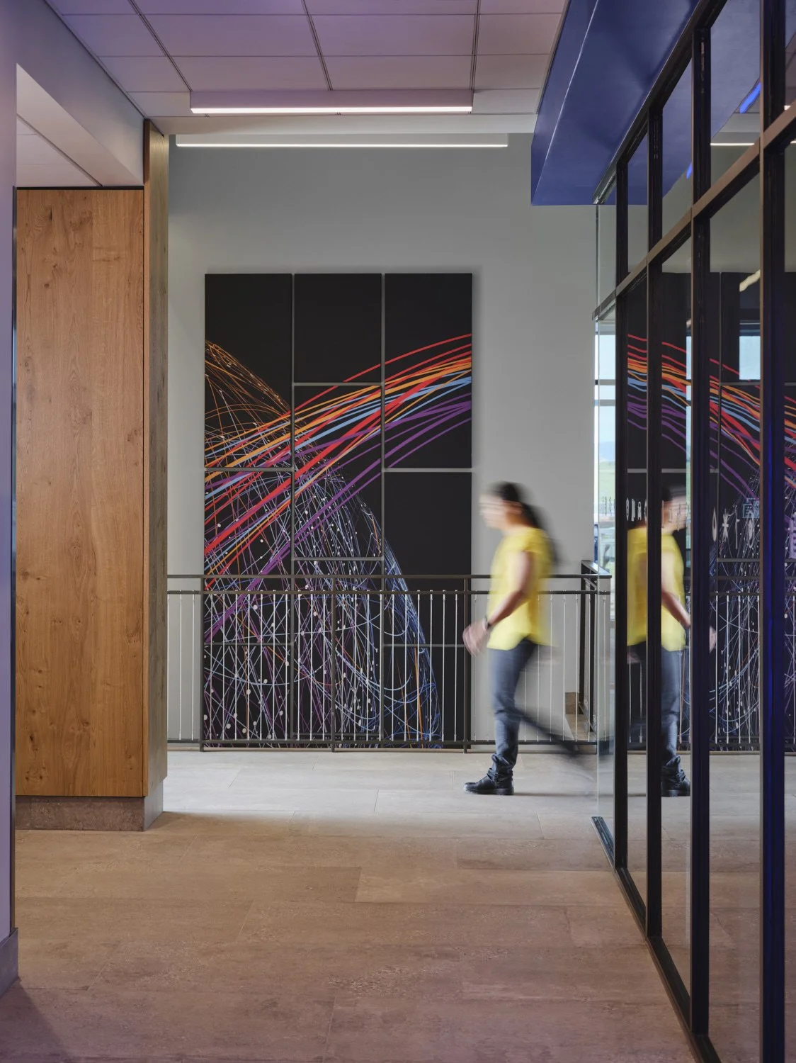 Interior architectural photograph of the national renewable energy laboratory near Boulder, Colorado by professional photographer Brad Nicol Photography