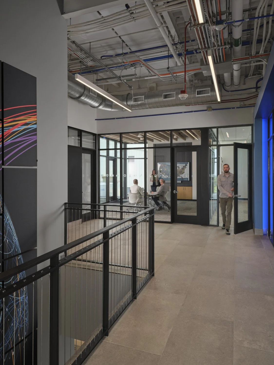 Interior architectural photograph of the national renewable energy laboratory near Boulder, Colorado by professional photographer Brad Nicol Photography