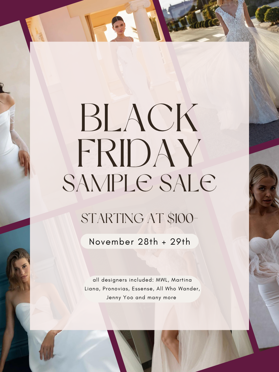 Black Friday - SAMPLE SALE