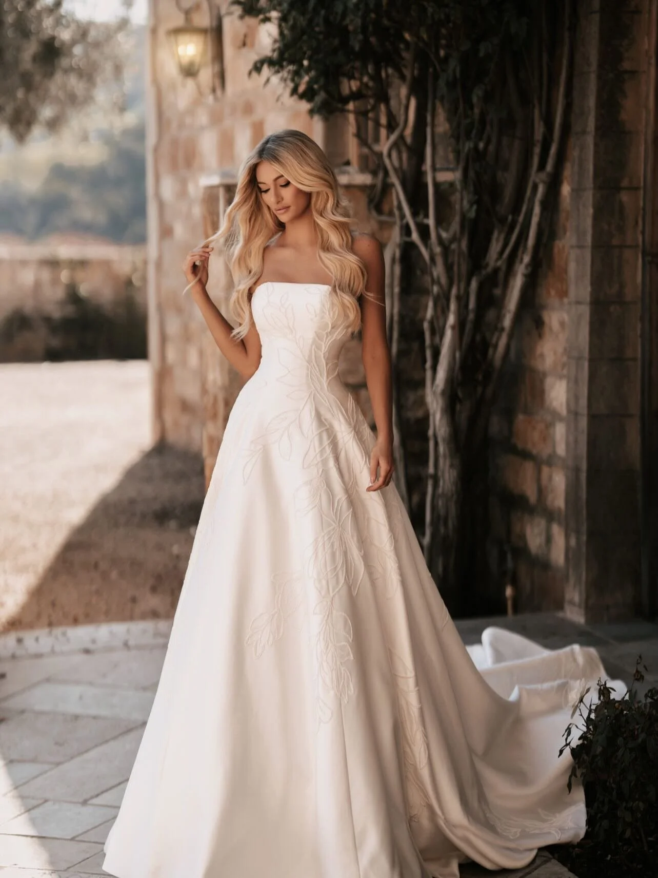 Modern elegance meets timeless romance ✨

Introducing Style ML2062 &mdash; a breathtaking strapless Brushed Mikado A-line wedding gown designed for the modern bride. Crafted in luxurious Brushed Mikado, this gown features a rich matte texture with st
