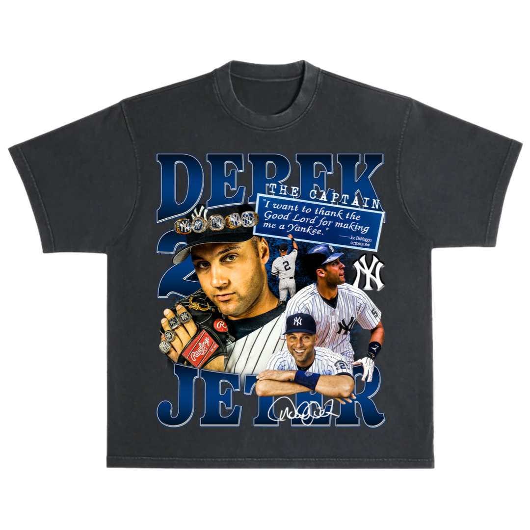 Nike Men's New York Yankees Derek Jeter #2 Navy T-Shirt
