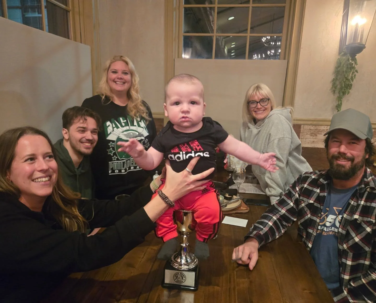 Proud dad moment as Benny won his first game of Quizzo at @vaultbrewing Monday night.