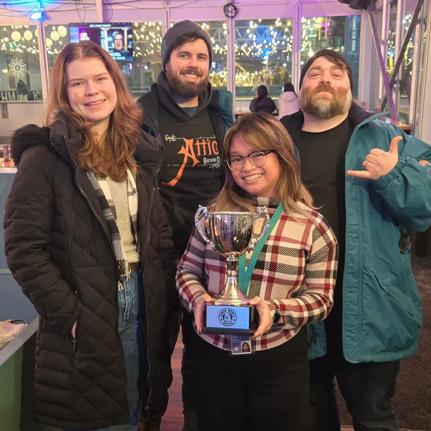 No Quizzo at Currans.  Game is on at Marshas. 

But while I'm procrastinating getting my shovel going, I have an idea I wanted to float by ya.

Anyone interested in a LunchMoney March Madness Tournament?

The vision is to have all interested teams si