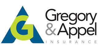 Logo of Gregory & Appel Insurance featuring a stylized blue and green letter A
