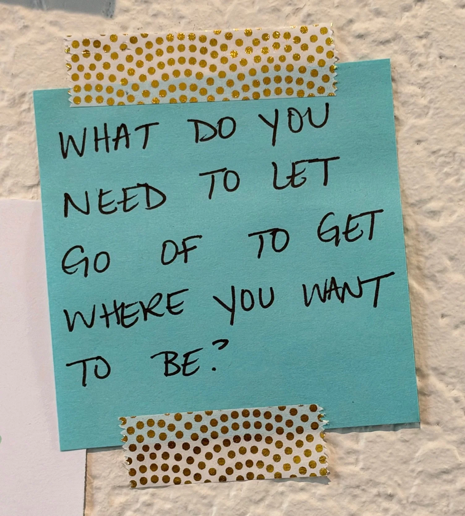 from my  inspirational post-its gallery wall