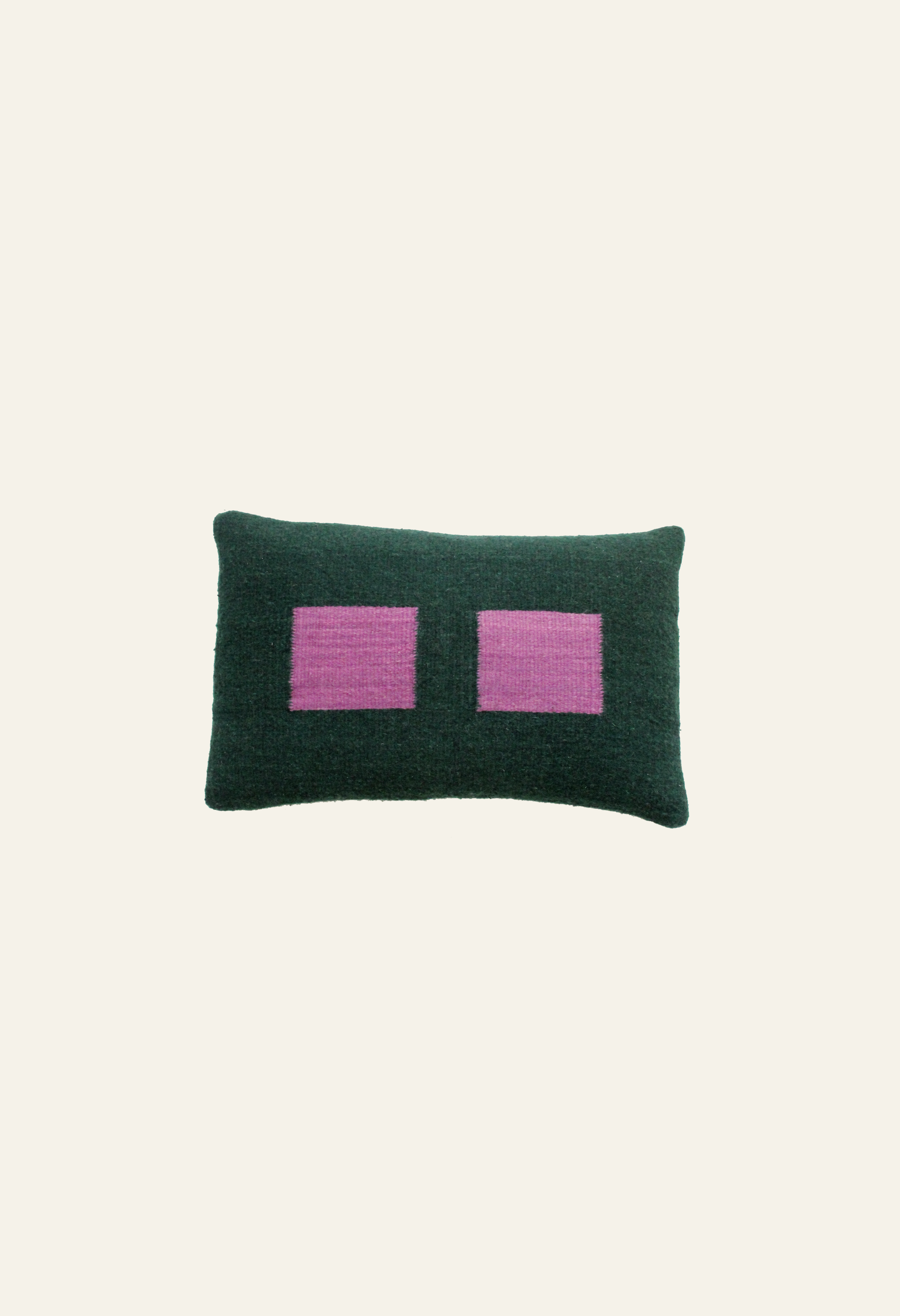 pillow 02: green + purple