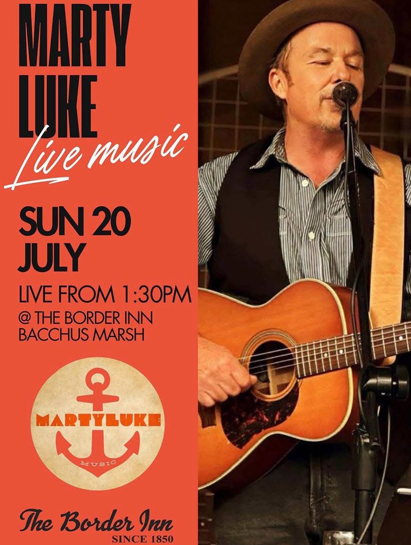 Live Music with Marty Luke at the Border Inn