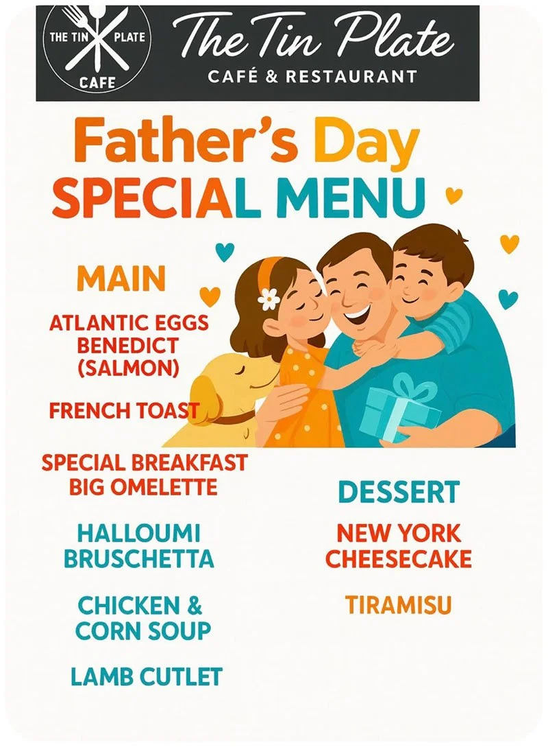 Father's Day at the Tin Plate Café, Ballan