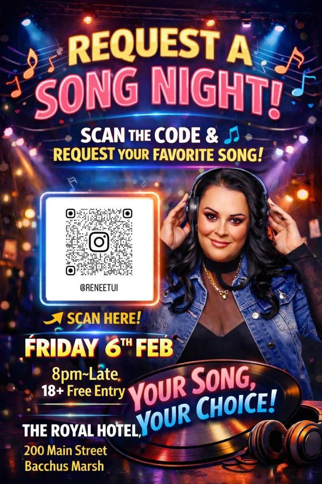 Request A Song Night at the Royal Hotel, Bacchus Marsh