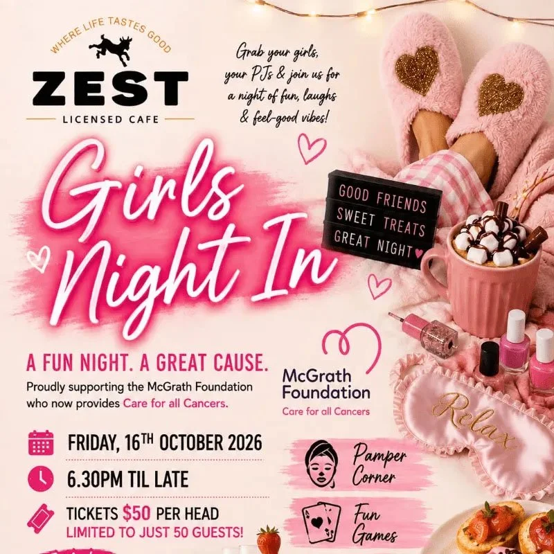 Pink Up Ballan Ladies' Night In at Zest Licensed Cafe