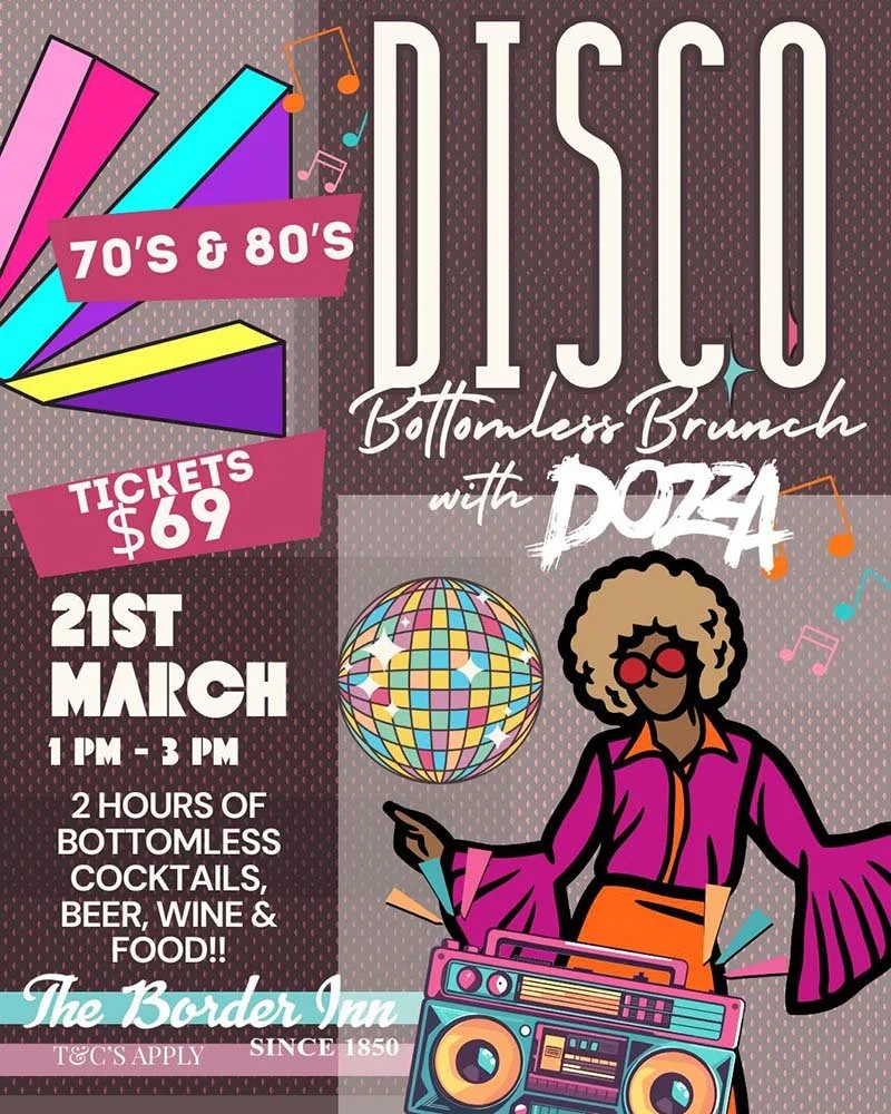 Disco Bottomless Brunch at the Border Inn, Bacchus Marsh