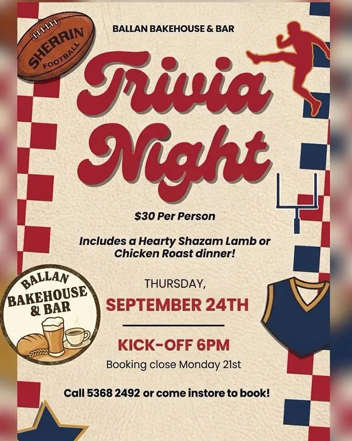 Pop Culture Trivia Night at Ballan Bakehouse and Bar 