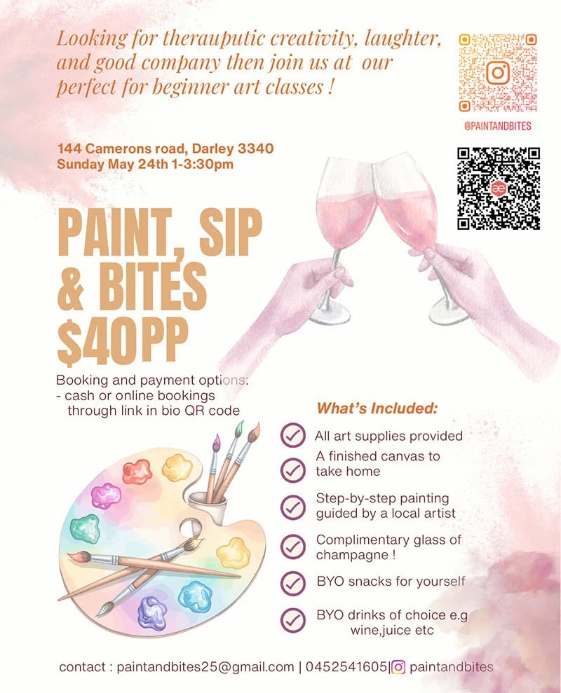 Paint, Sip and Bites