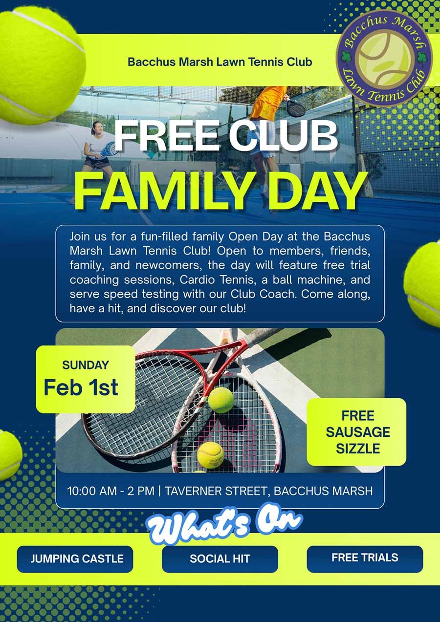 Bacchus Marsh Lawn Tennis Club Family Fun Day