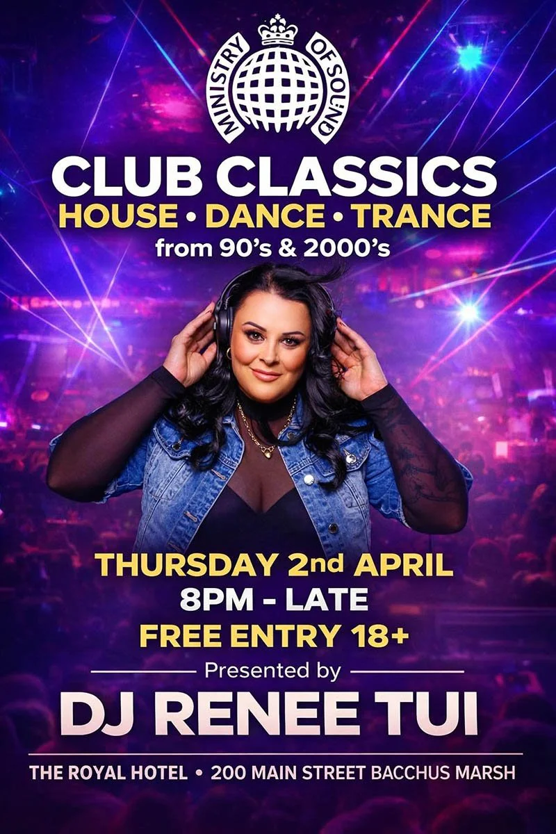 Club Classics with DJ Renee Tui at the Royal Hotel