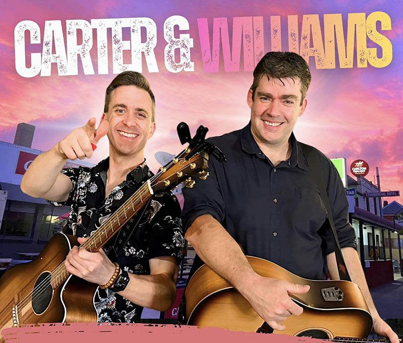 Live music with the Carter and Williams Duo **CANCELLED**