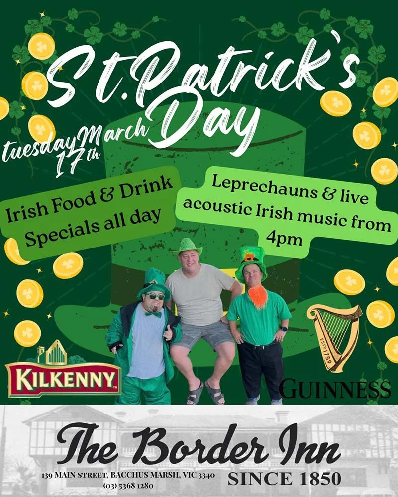 St Patrick's Day at the Border Inn, Bacchus Marsh