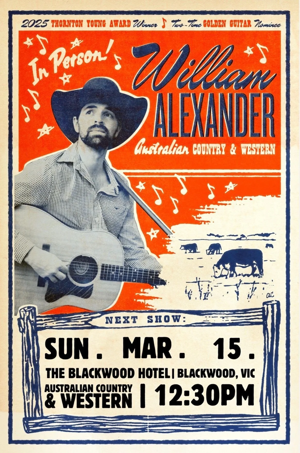 Live Music with William Alexander at the Blackwood Hotel