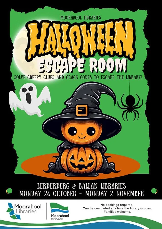 Halloween Escape Room at Moorabool Libraries