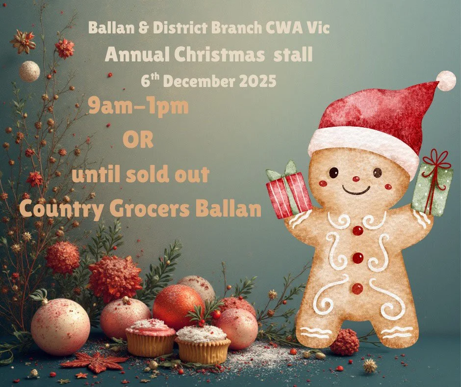 Ballan CWA Christmas Stall 2025