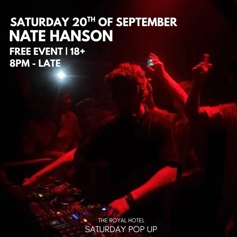 Live music with Nate Hanson at the Royal Hotel