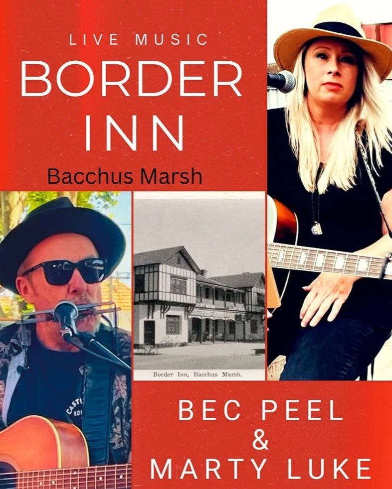 Bec and Marty at the Border Inn, Bacchus Marsh 