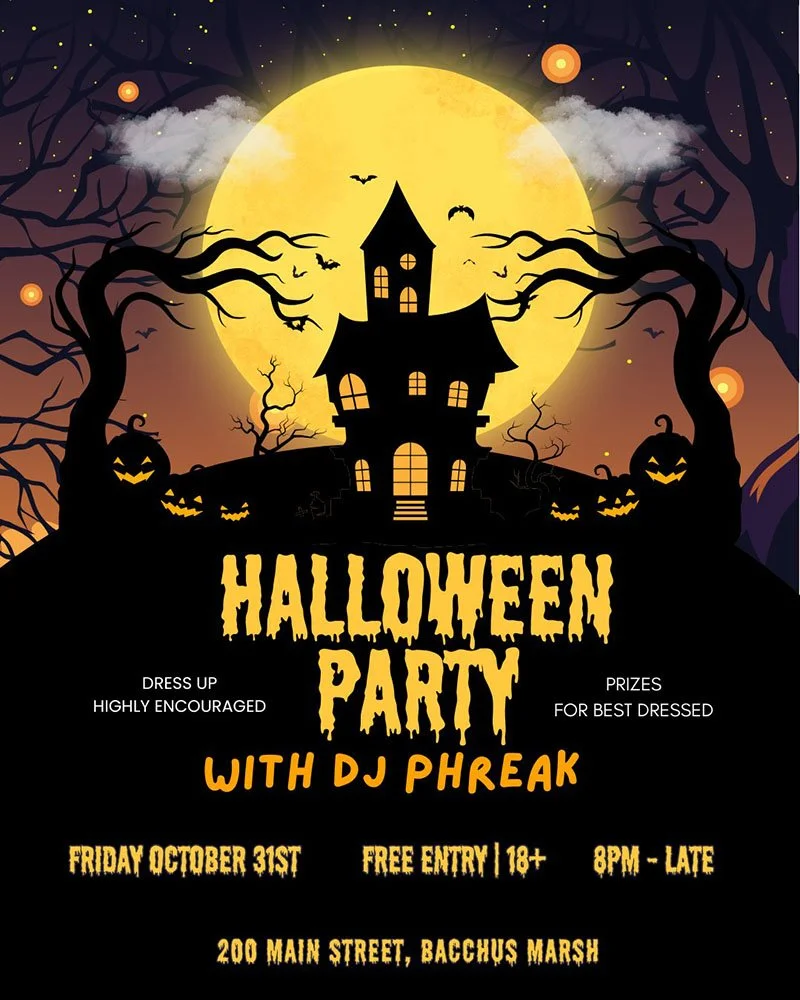Halloween Party with DJ Phreak at the Royal Hotel, Bacchus Marsh