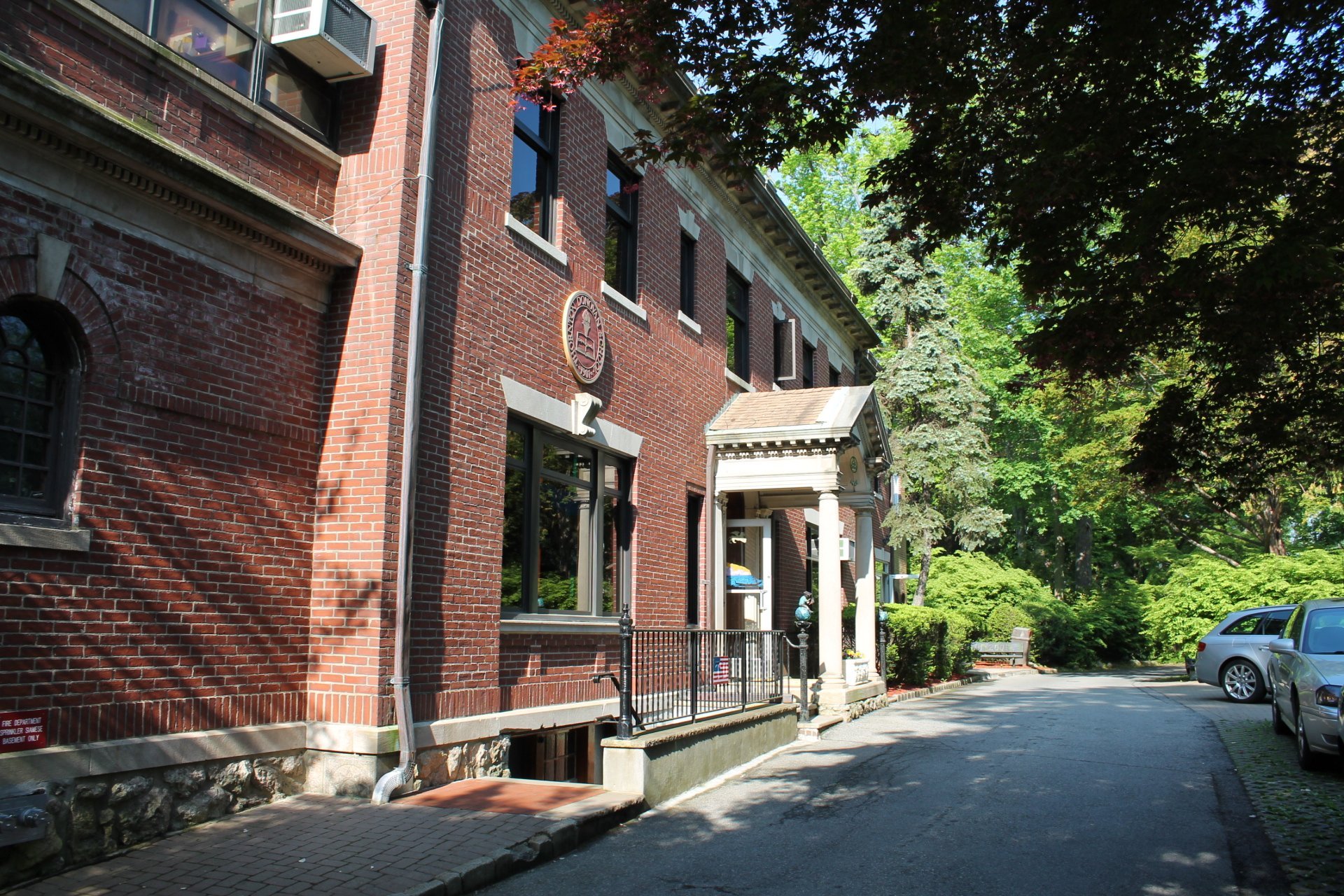 Exterior of main building. 